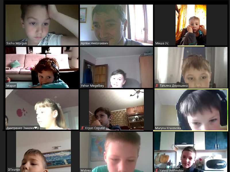 Teaching via Zoom, April 2020
