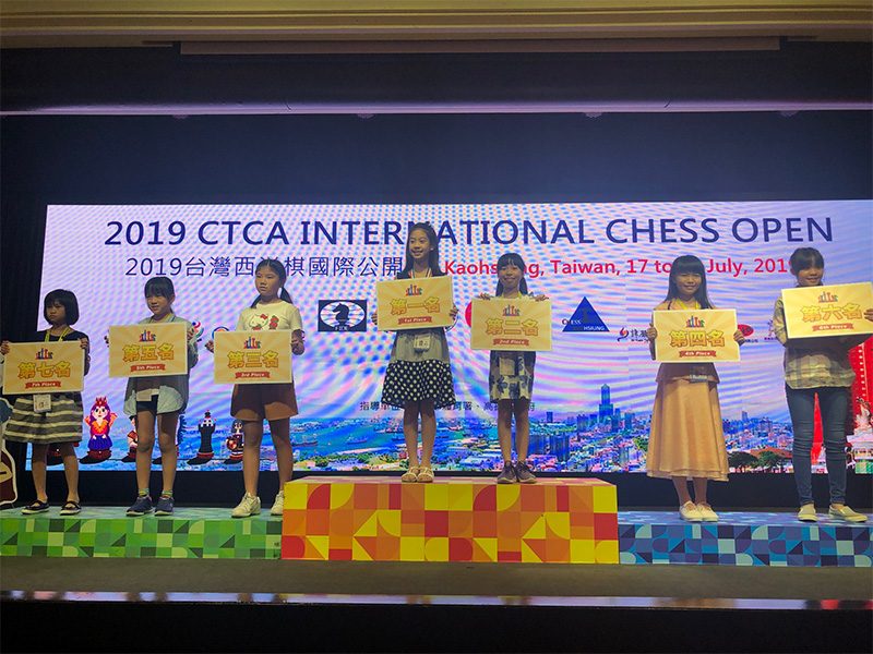 Andrea wins silver at the Taiwan Girls U11, August 2019