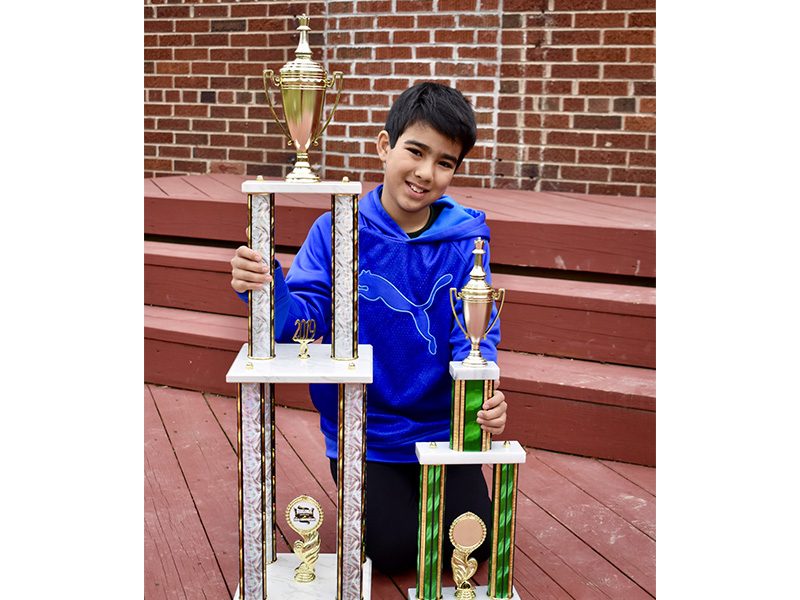 Jonah wins the K-5 Virginia Championship, March 2019